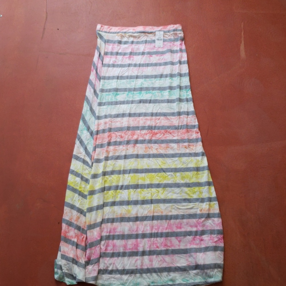 Long colorful skirt
